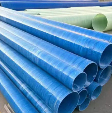 100mm-4000mm 지름 FRP 파이프 GRP 원형 파이프 라인 고온 저항