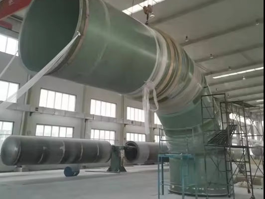 부드러운 원형 Grp Frp 유리섬유 강화 플라스틱 파이프 직경 300-2600mm