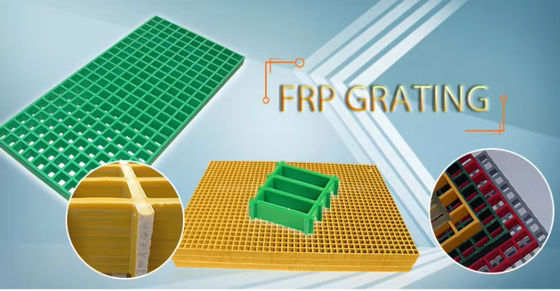 평면 GRP FRP 망 격리 중용, 유리섬유 바닥 격리 부패 저항
