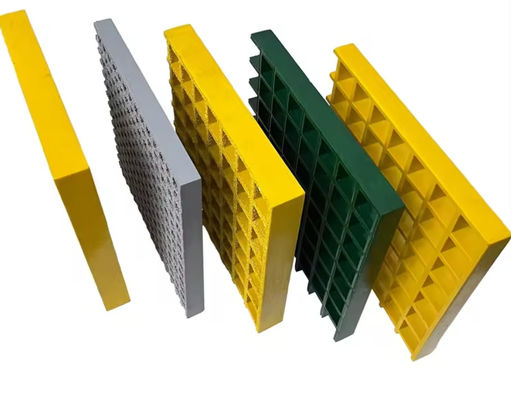 GRP 조경 그리드 Frp 굴곡 격자 수영장용 38x38mm 미밀