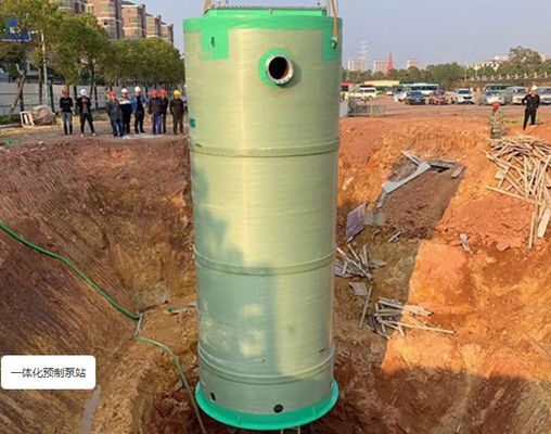 OEM 사전 제조된 FRP 펌프 스테이션 상업 하수 수송 스탠션