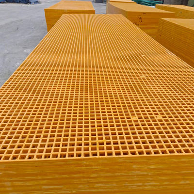 방화 retardant 유리섬유 FRP 평면 격자 두께 25mm 30mm 38mm 50mm